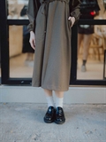 High-Neck Trench Dress 