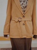 Textured Belt Blazer 