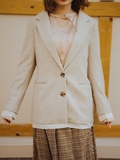Textured Belt Blazer 