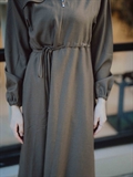 High-Neck Trench Dress 
