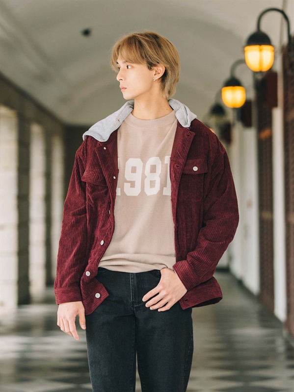 Corduroy Hooded Jacket