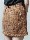  Fringe Hem Rough Denim Skirt