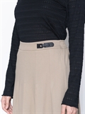 Pleated Midi Skirt 