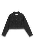 Cropped Contrast Stitch Jacket 
