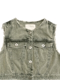 Snow Washed Corduroy Vest 