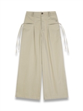Side Knot Wide Leg Pants 