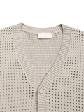 V-Neck Hole Knit Cardigan 