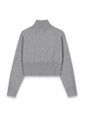 2-Way Zip High Neck Cardigan 