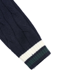 Embroidered Logo College Cardigan