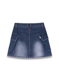  Flip Pocket Denim Skirt