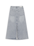 Washed Maxi Denim Skirt 