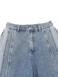 Color Blocked Side Panel Jeans 