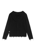  Unisex Logo Hooded Cardigan