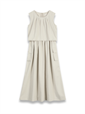 Layered Dress With Cargo Pockets 