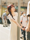  Lace Up Asymmetric Dress