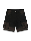 Washed Baggy Denim Shorts