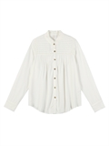 Lacy Pintucked Poplin Shirt 