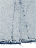  Washed Maxi Denim Skirt