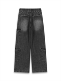  Washed Denim Pocket With Strap