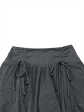  Irregular Shape Skirt With Ribbon