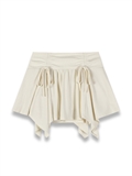  Irregular Shape Skirt With Ribbon