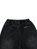  Washed Oversized Denim Shorts