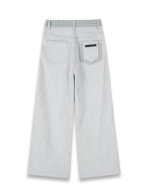 Contrasting-Panels Pants 