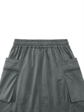 Zip Up Digital Print Skirt