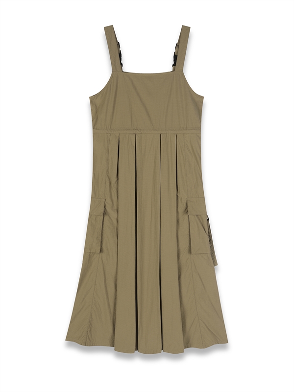 Adjustable Straps Flare Dress