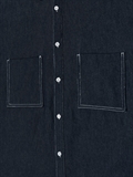 Contrast Stitching Denim Shirt 