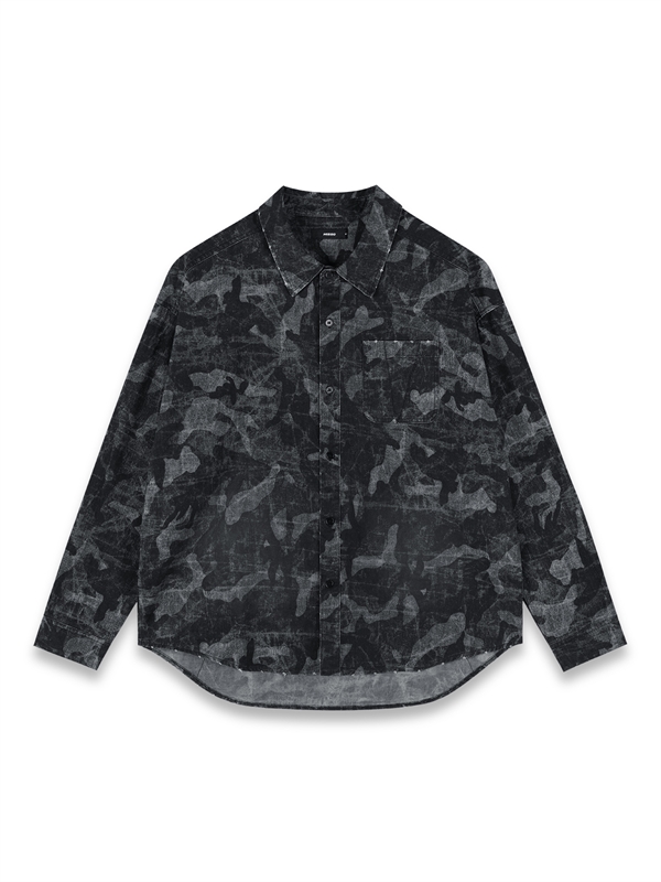 Washed Camouflage Shirt