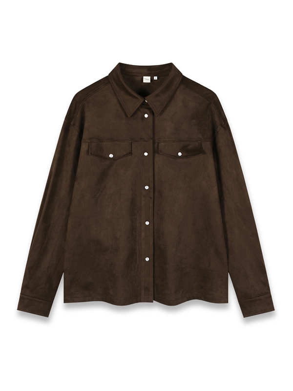 Suede Shirt Jacket (Unisex)