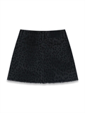  Leopard Print Mini Skirt