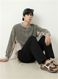  Corduroy Patchwork Sweatshirt