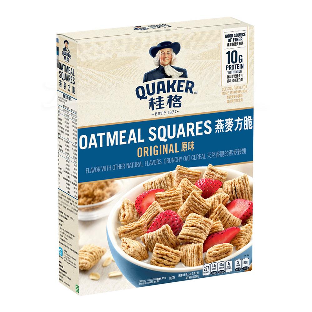 QUAKER OATMEAL SQUARES 411G 1X12