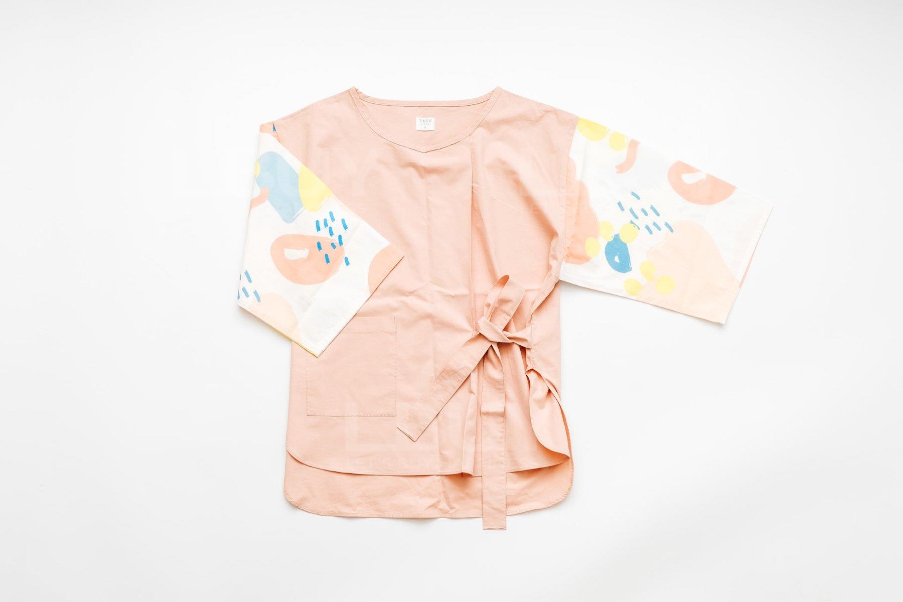 ABSTRACT PRINTED TUNIC - PINK (MOM) PARENT CHILD OUTFIT