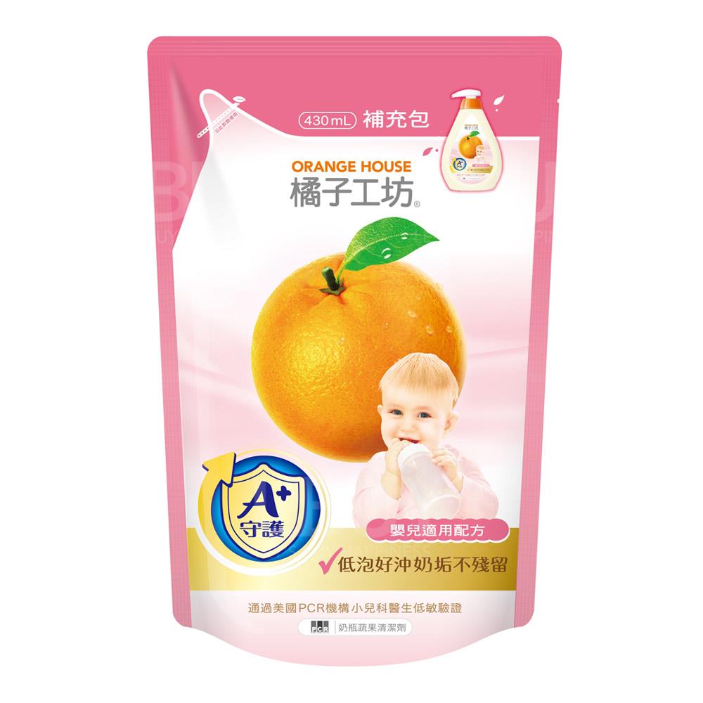 嬰兒奶瓶蔬果清潔劑(補充包) 430ml