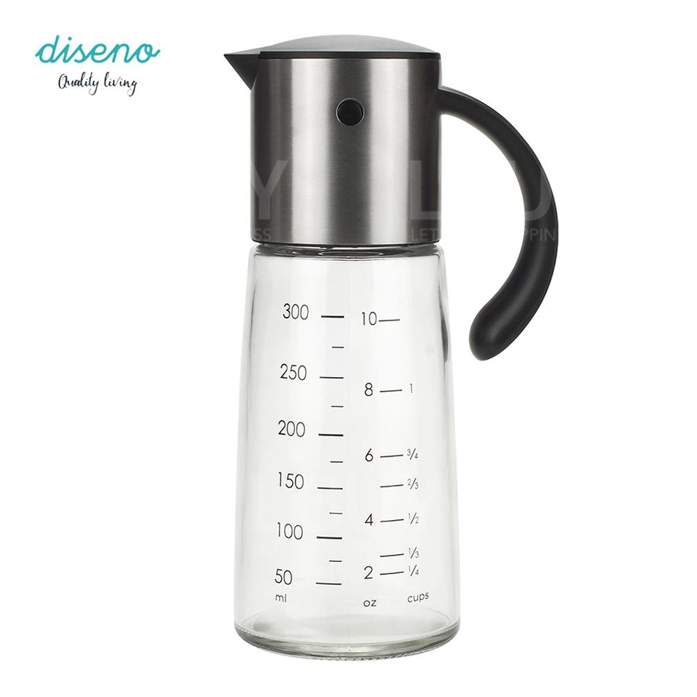 diseno Gravity Oil & Vinegar Dispenser 300ml - Stainless Steel