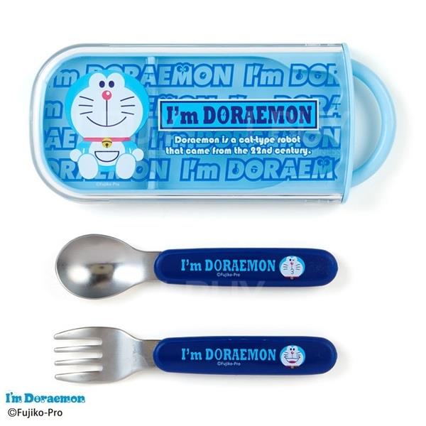 Doraemon fork and spoon drawer storage box set (Made in Japan)