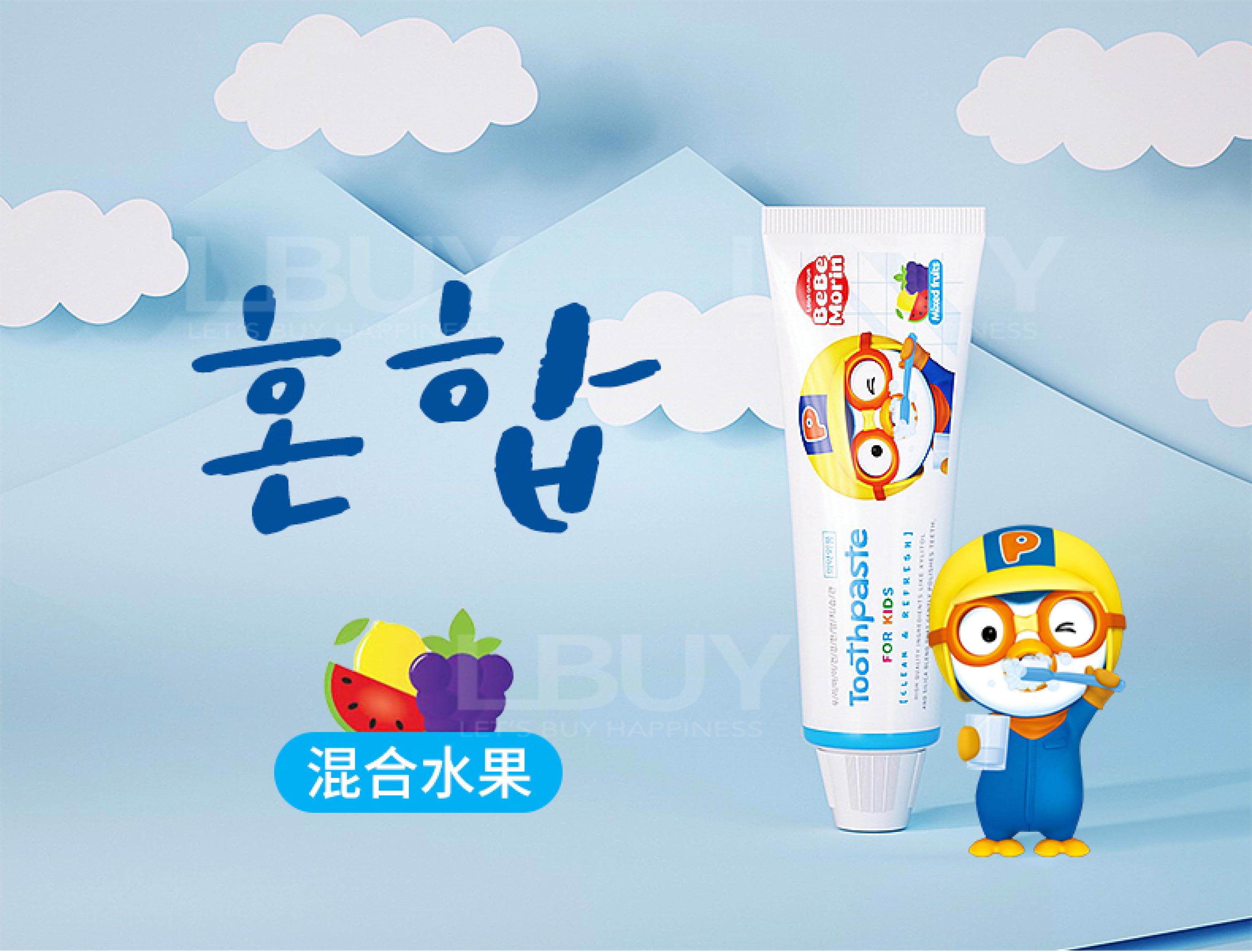 Pororo toothpaste(mix fruit)80g