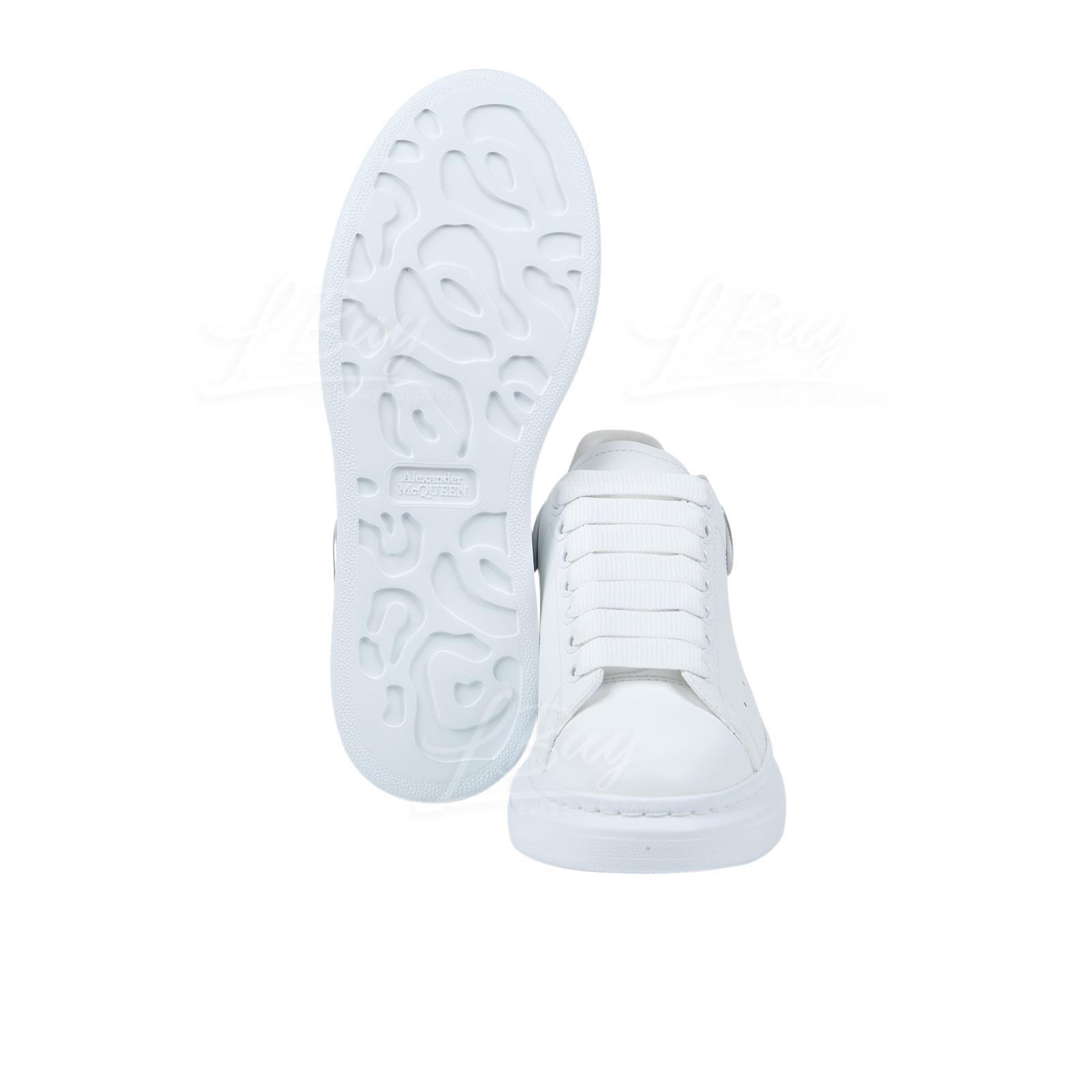 Alexander McQueen-Alexander Mcqueen Silver Glitter Sneaker Alexander McQueen-Alexander Mcqueen Silver Glitter Sneaker