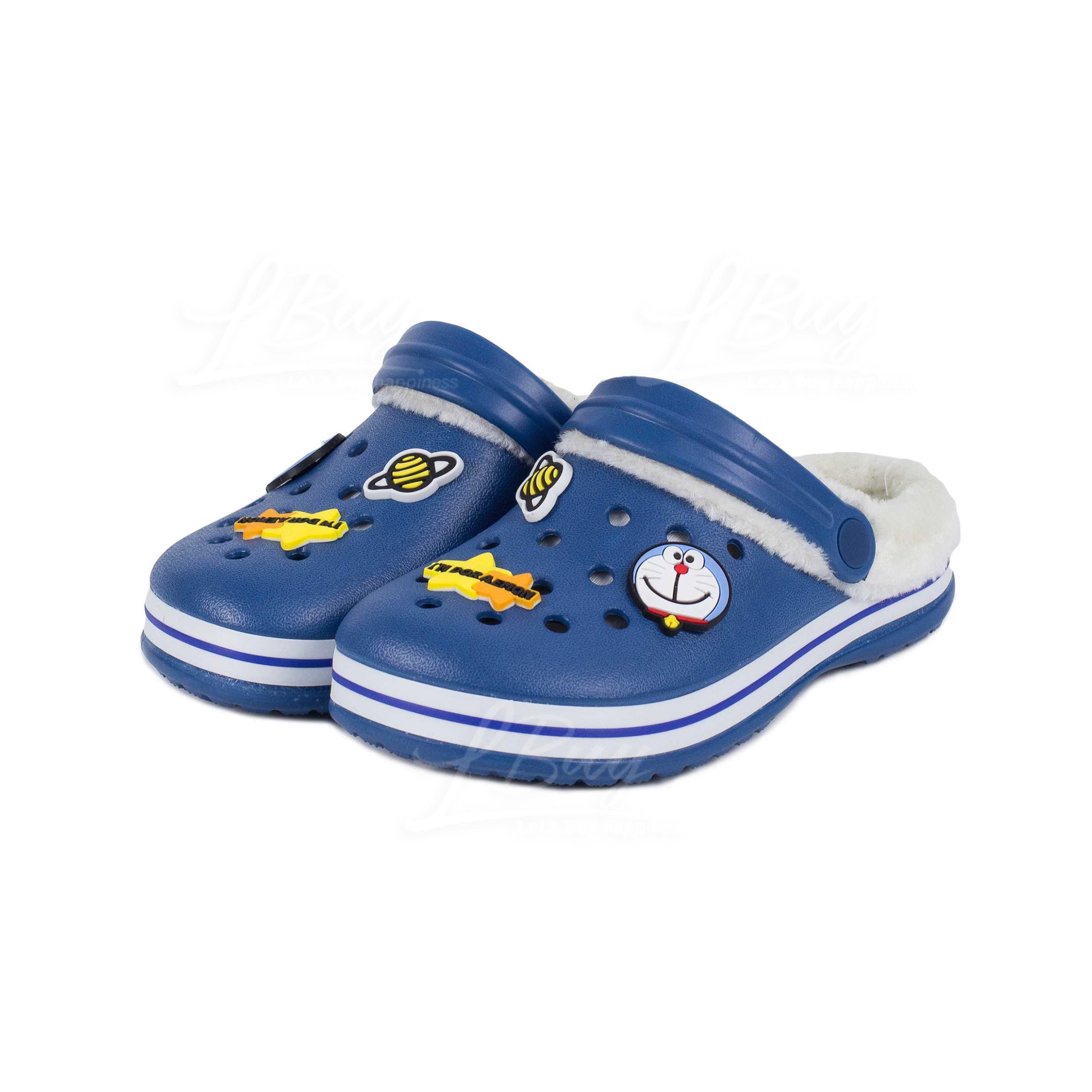 Doraemon Kids Rubber Slippers (Size: 15-19cm)