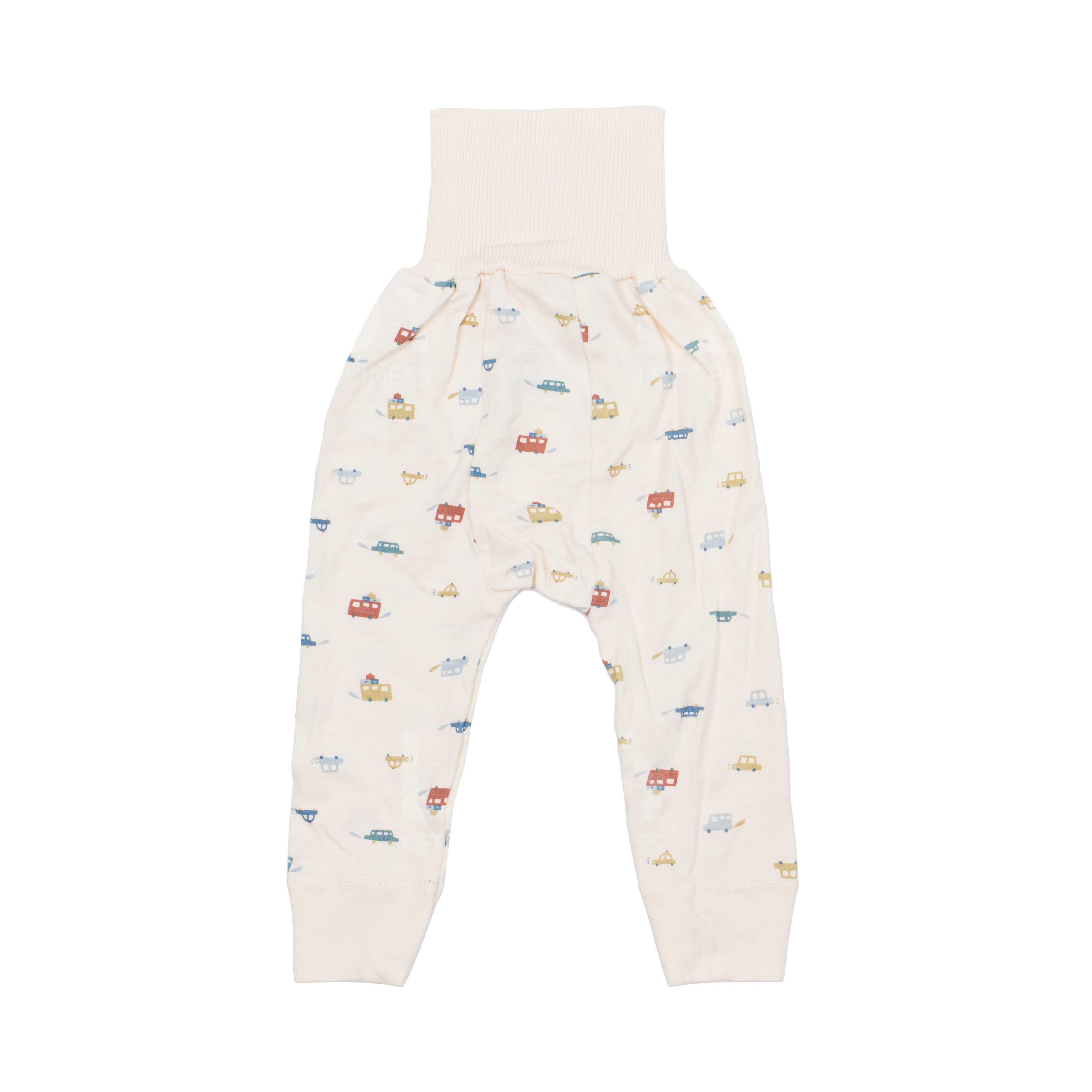 Japanese Style Colorful Car Pattern Belly Pants (2 Pcs)