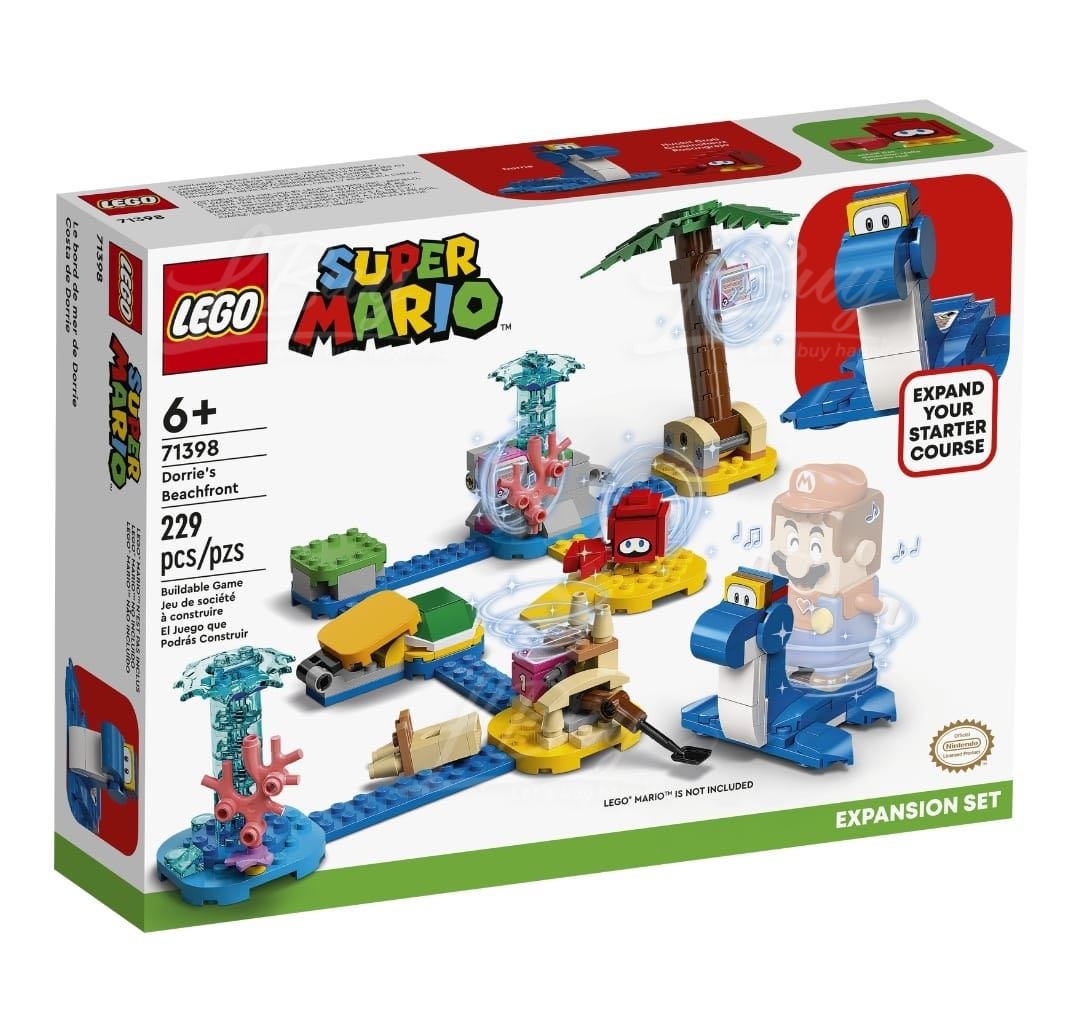 LEGO 71398 超级玛利欧™ Dorrie’s Beachfront Expansion Set 扩充版图 6+