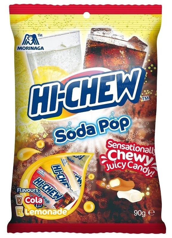 森永Hi-Chew梳打汽水雙味軟糖包裝(可樂/檸檬) 90g