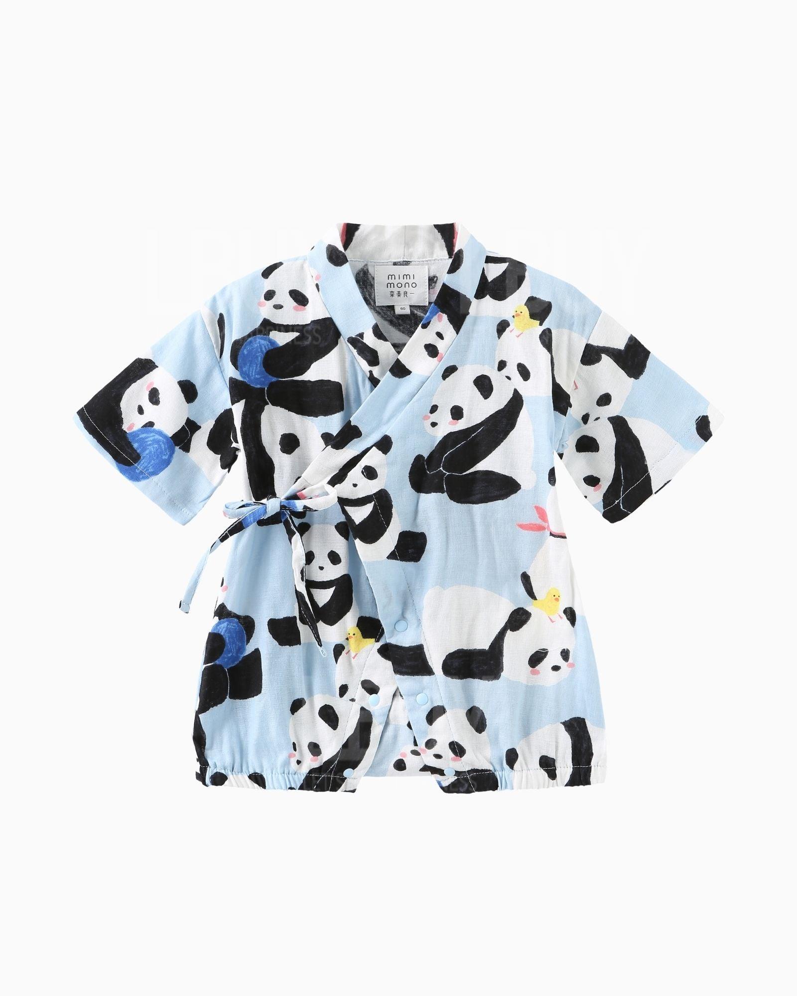 Panda Kimono - Blue Colour
