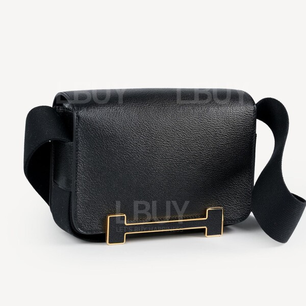 Hermès-Hermes Geta Bag Black ghw