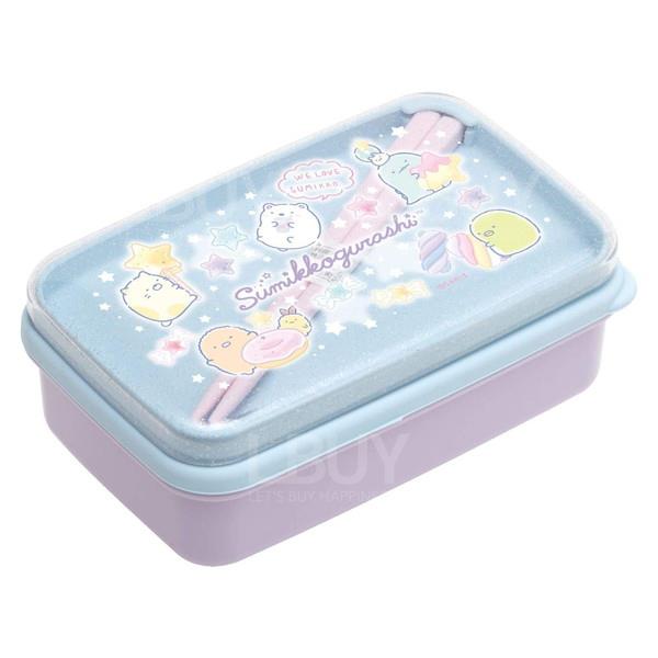 角落生物日本制紫蓝色食物盒午餐盒饭盒380ml