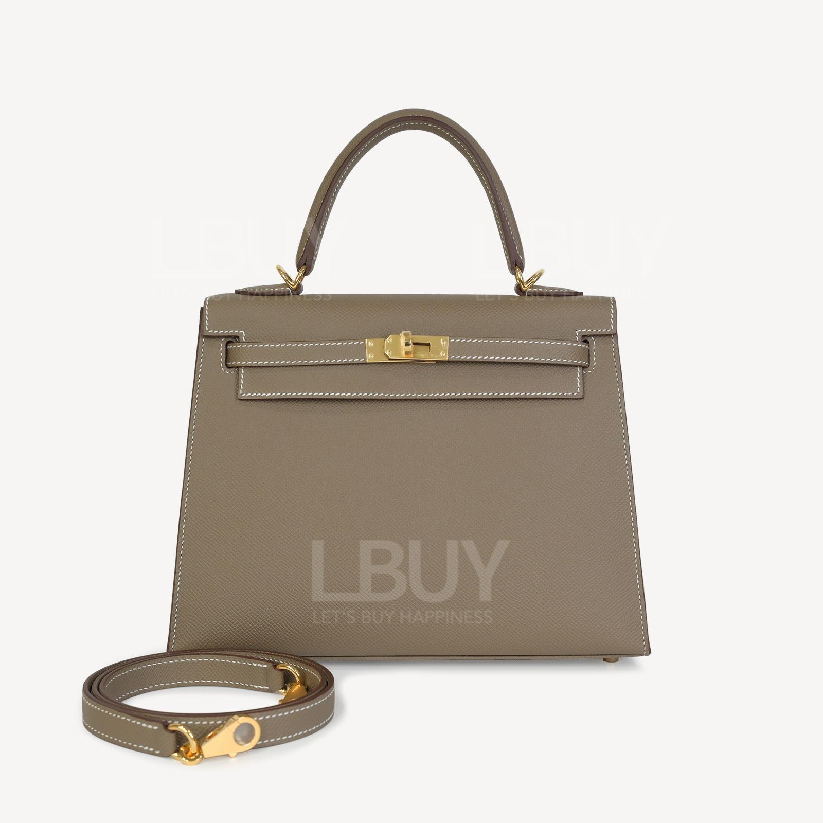 Hermes Kelly 25 Bag 手挽袋 Etoupe ghw 大象灰 金扣