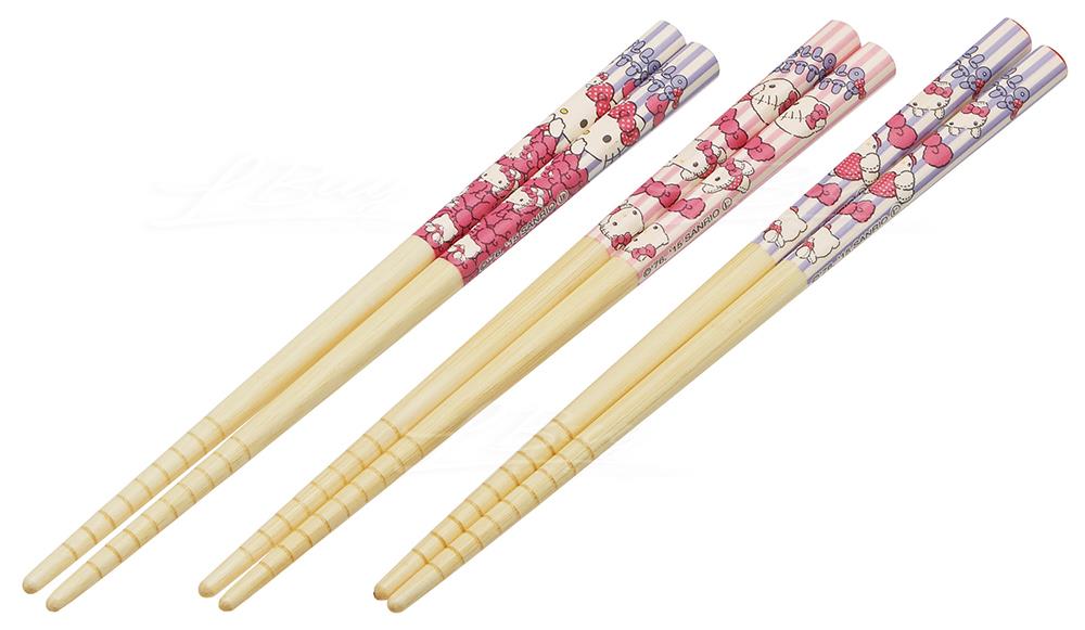 Hello Kitty竹筷子16.5cm(3对装)